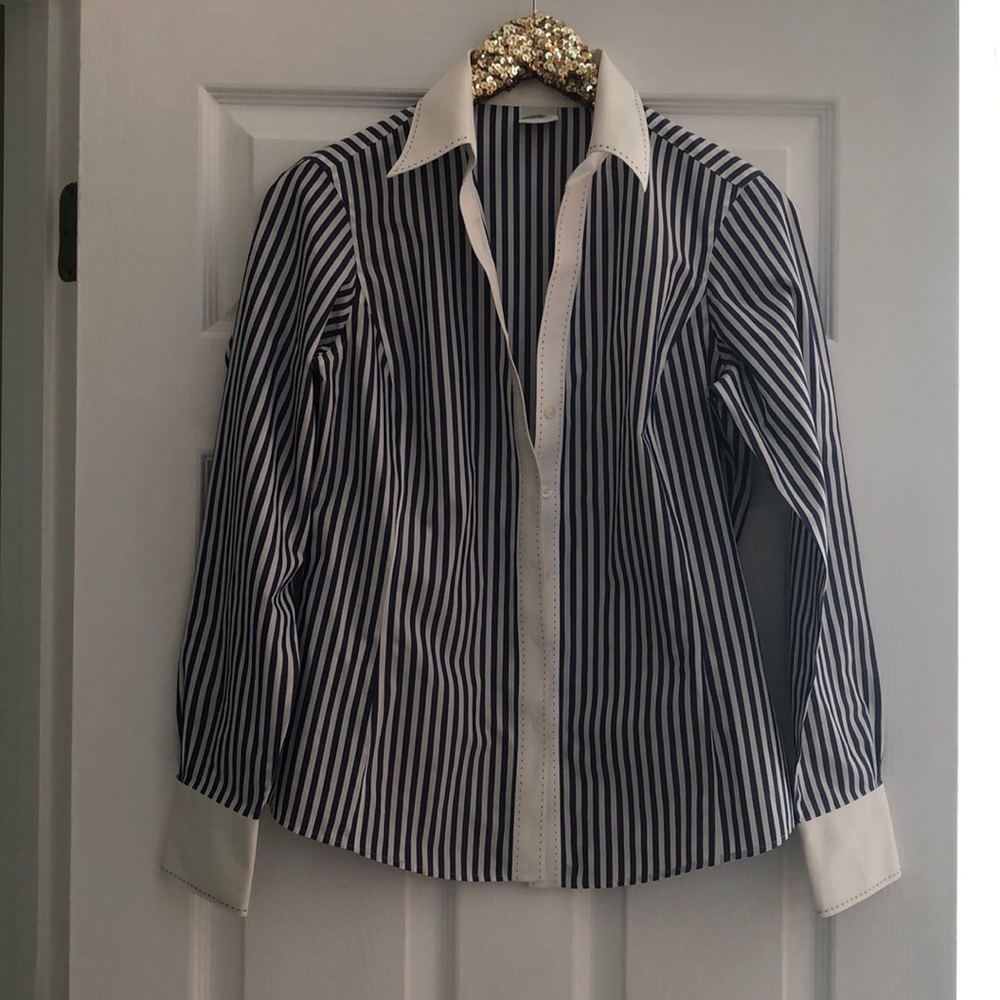 Brooks brothers Striped non iron collar shirt